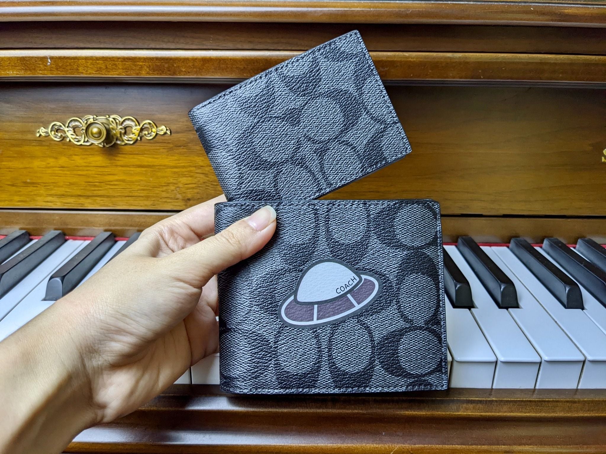  03966 - HÀNG CHÍNH HÃNG - VÍ COACH Nam NGẮN 850K - 3 in 1 