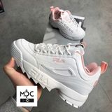  0448 - HÀNG CHÍNH HÃNG - GIÀY FILA DISRUPTOR CÁ MẬP - *WHITE/PINK* - Code: FS1HTA1074X WPK-1 