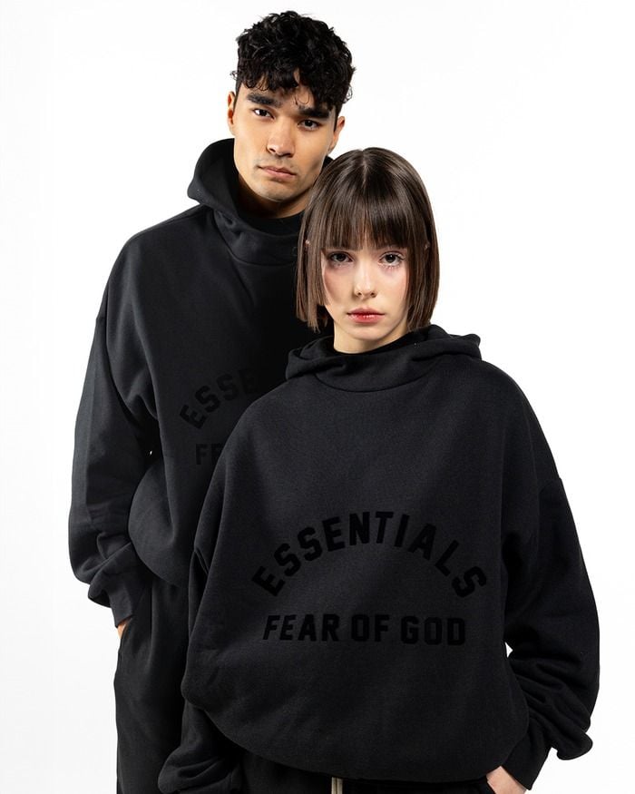  1991 - HÀNG CHÍNH HÃNG -  ÁO HOODIE ESSENTIAL JET BLACK * SS23 * 