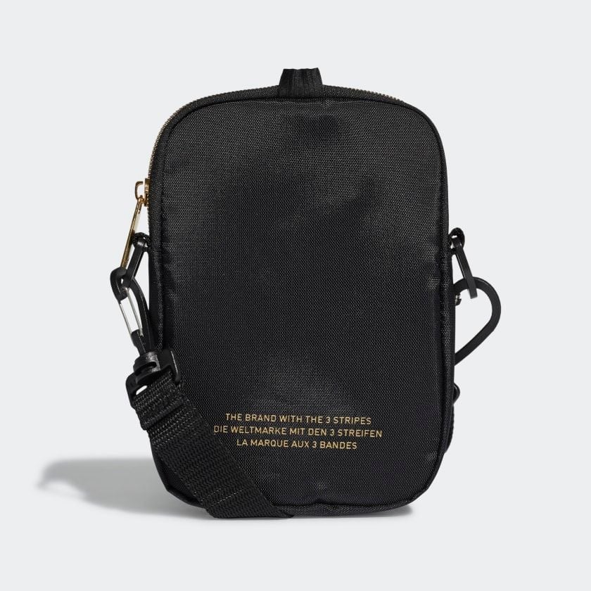  0246 - TÚI ĐEO CHÉO HOT HIT ADIDAS FEST BAG - *Black/Gold* - Code: GF3199 