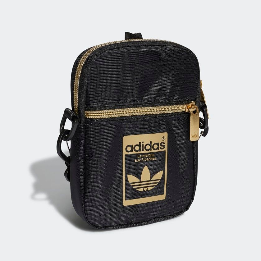  0246 - TÚI ĐEO CHÉO HOT HIT ADIDAS FEST BAG - *Black/Gold* - Code: GF3199 