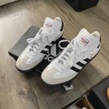  1045 - HÀNG CHÍNH HÃNG - GIÀY ADIDAS SAMBA CLASSIC - WHITE BLACK - * ĐẾ ĐEN * CODE : 772109 
