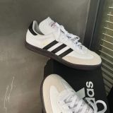  1045 - HÀNG CHÍNH HÃNG - GIÀY ADIDAS SAMBA CLASSIC - WHITE BLACK - * ĐẾ ĐEN * CODE : 772109 
