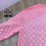 0820 - HÀNG CHÍNH HÃNG - ÁO SWEATER MLB MONOGRAM GRADATION ALLOVER OVERFIT NEW YORK YANKEES --- MÀU HỒNG PINK - Code : 3AMTM1024-50COS 