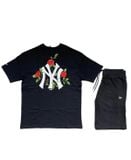  0892 - HÀNG CHÍNH HÃNG - ÁO THUN NEW ERA  - NY FLORAL GRAPHIC [HOA HỒNG] * ĐEN * CODE : 60332266 