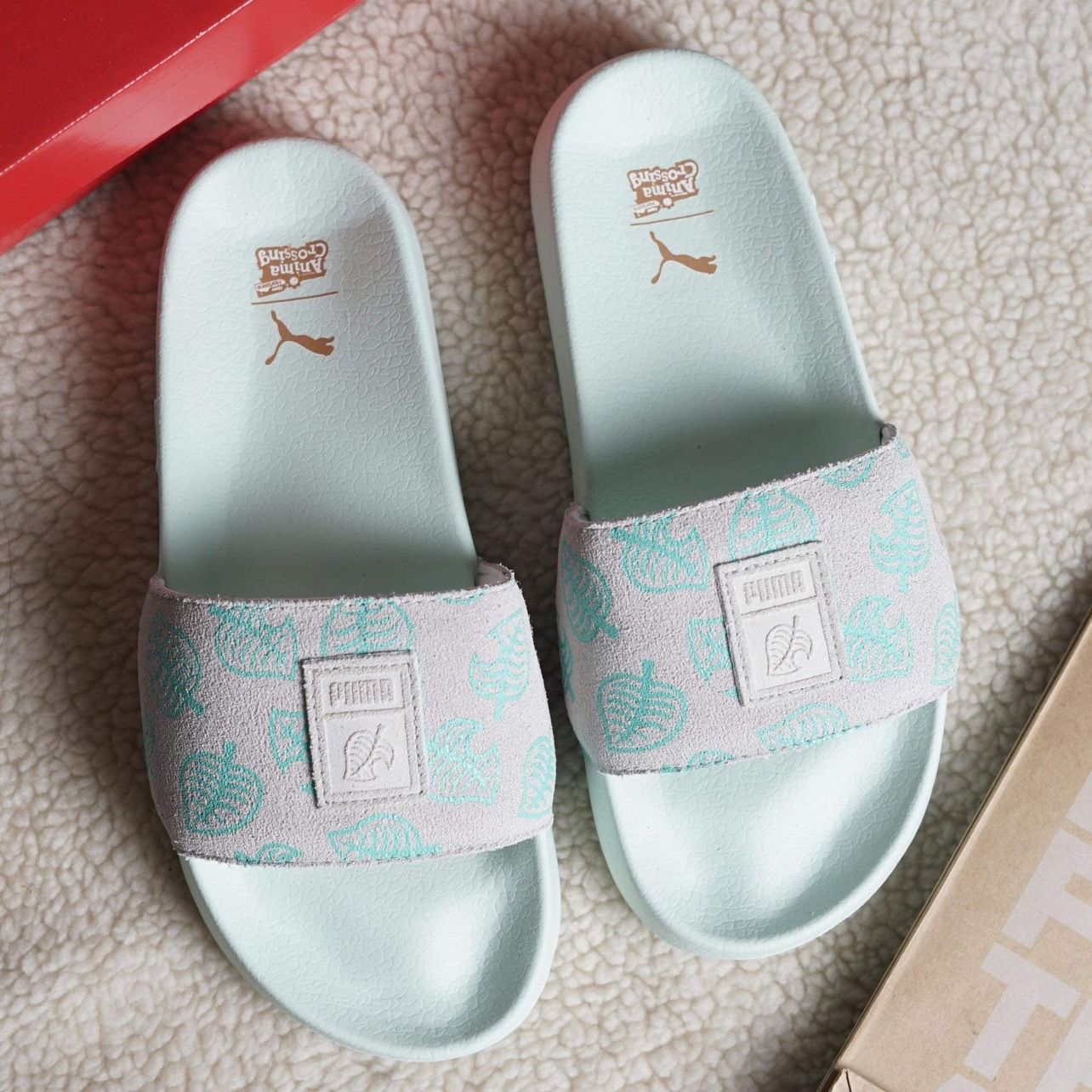  0341 - HÀNG CHÍNH HÃNG - DÉP PUMA SUEDE  LEADCAT - *XANH MINT* - 2022** 