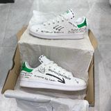  0067 - HÀNG CHÍNH HÃNG - GIÀY ADIDAS STANSMITH - WRITING HAND - *WHITE/GREEN* - 2021** - Code: 