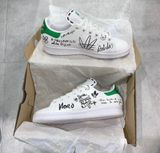  0067 - HÀNG CHÍNH HÃNG - GIÀY ADIDAS STANSMITH - WRITING HAND - *WHITE/GREEN* - 2021** - Code: 