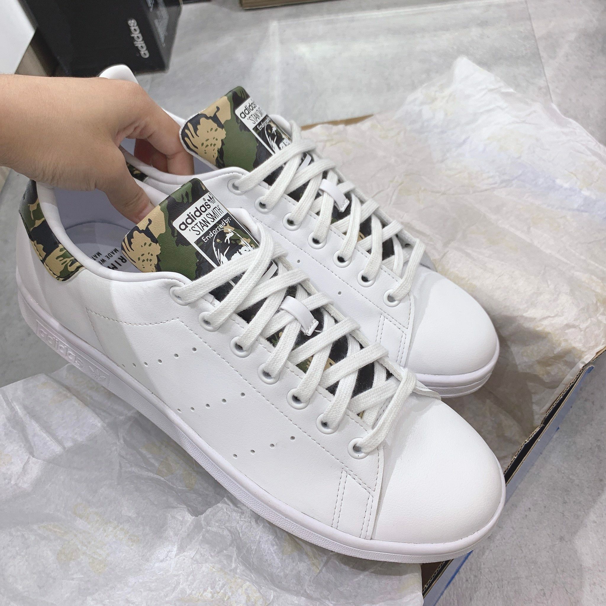  0065 - HÀNG CHÍNH HÃNG - GIÀY ADIDAS STANSMITH CAMO - *WHITE/CAMO* - 2021** - Code: 