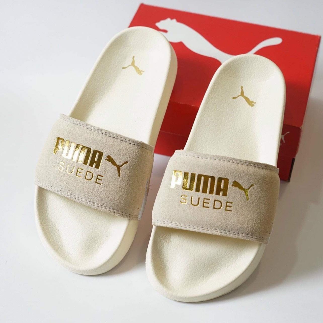  0370 - HÀNG CHÍNH HÃNG - DÉP PUMA SUEDE  LEADCAT - *KEM* 