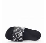  0108 - HÀNG CHÍNH HÃNG - DÉP QUAI NGANG ADILETTE COMFORT - GRAPHIC PRINT - *BLACK/WHITE* - 2021** - Code: 