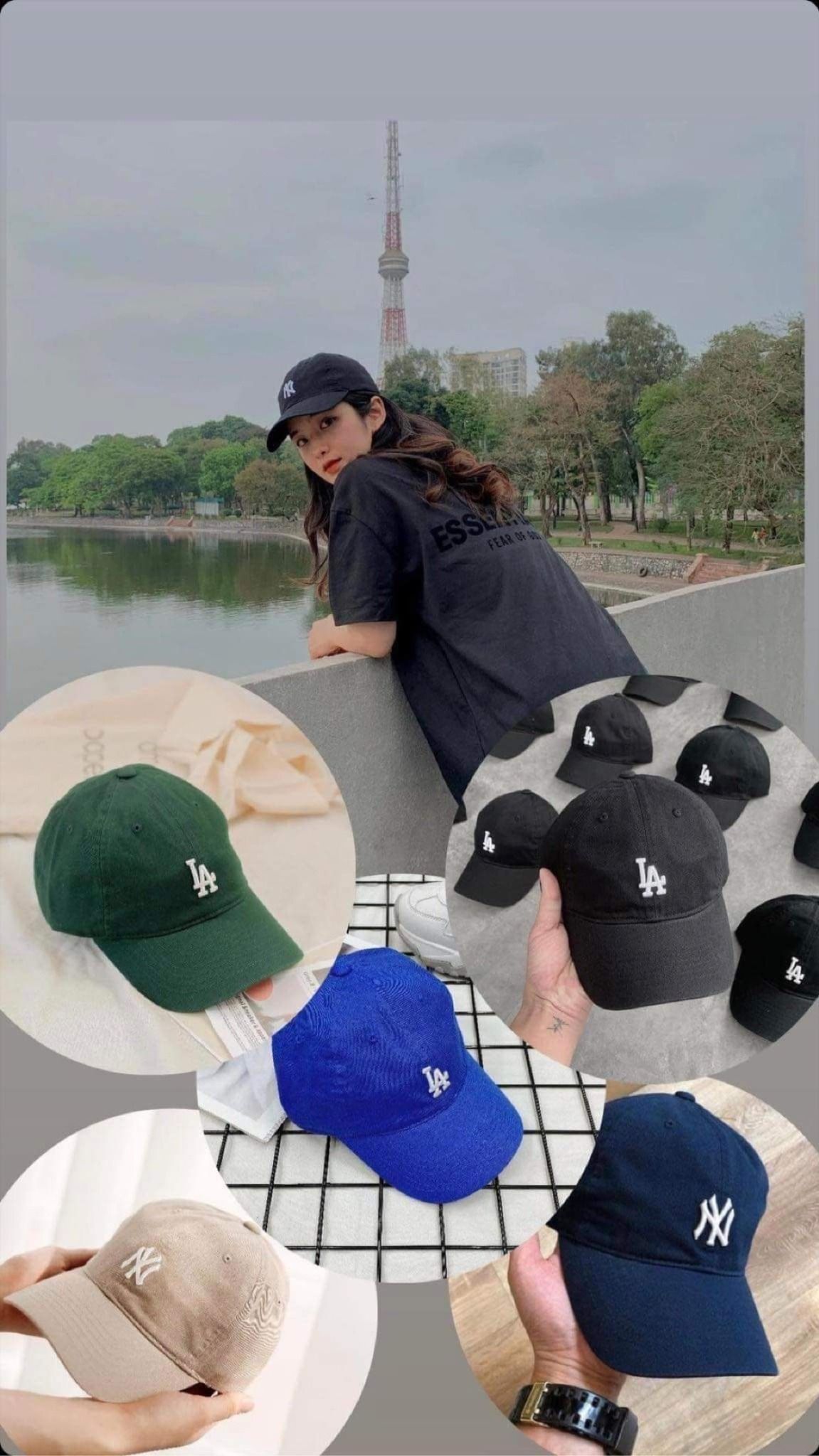 MŨ 415T Mũ MLB có thể chỉnh quai mũ  Lazadavn