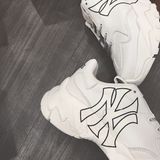  0348 - HÀNG CHÍNH HÃNG - GIÀY SNEAKER MLB BIG BALL CHUNKY NEW YORK  - *WHITE BLACK* - 2021** - Code: 32SHC1911 50I 