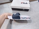  0046 - HÀNG CHÍNH HÃNG - DÉP FILA DRIFTER SLIDES - *WHITE/NAVY* - 2021** - Code: FS1SLA2011X_WWT 