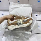  0290 - HÀNG CHÍNH HÃNG - GIÀY SNEAKER MLB CHUNKY LITE - New York màu Brown (5) - Code: 3ASHC3S1N-50BGD (5) 