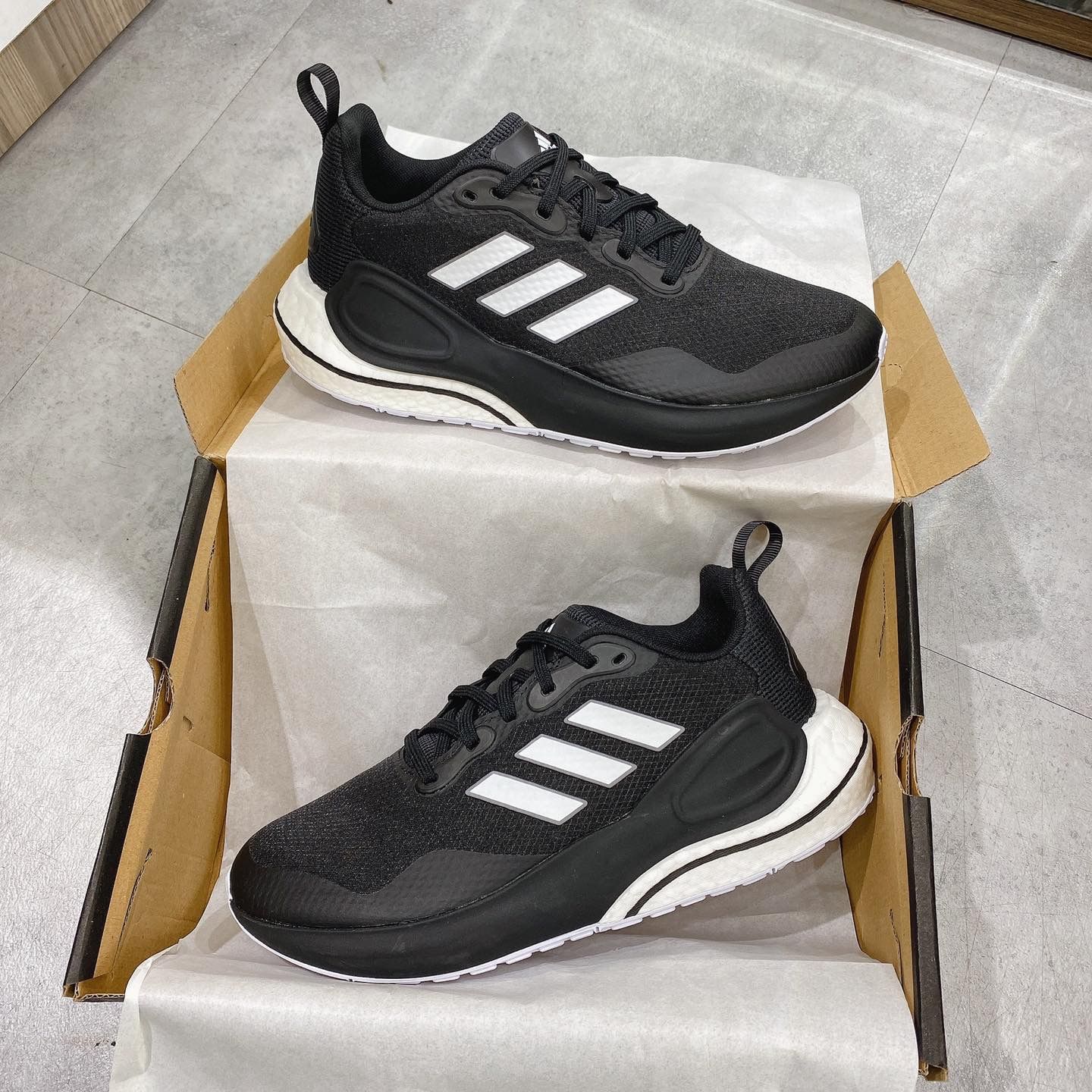  0141 - HÀNG CHÍNH HÃNG - GIÀY ADIDAS BOOST SEASONE MỚI NHẤT 2021 ĐEN SỌC TRẮNG - *CORE BLACK* - 2021** - Code: 