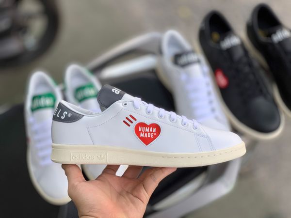 0068 - HÀNG CHÍNH HÃNG - GIÀY ADIDAS STANSMITH x HUMAN MADE - *WHITE/GREY* - 2021** - Code: 