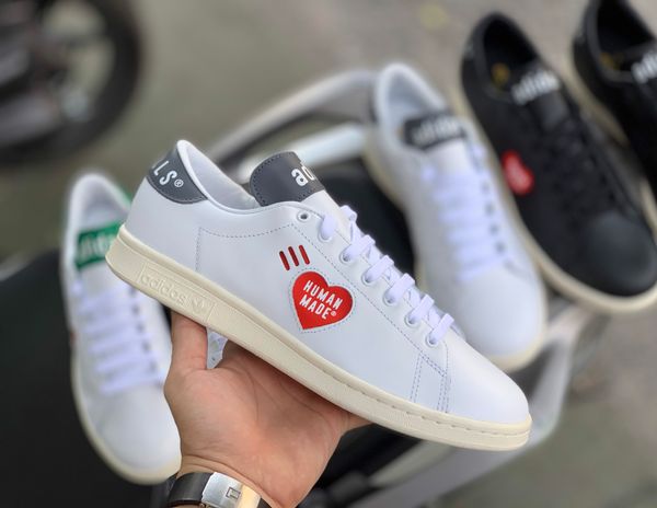  0068 - HÀNG CHÍNH HÃNG - GIÀY ADIDAS STANSMITH x HUMAN MADE - *WHITE/GREY* - 2021** - Code: 