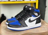  0016 - HÀNG CHÍNH HÃNG - GIÀY AIR JORDAN 1 HIGH - ROYAL TOE - *WHITE/BLACK* - 2021** - Code: 555088 041 