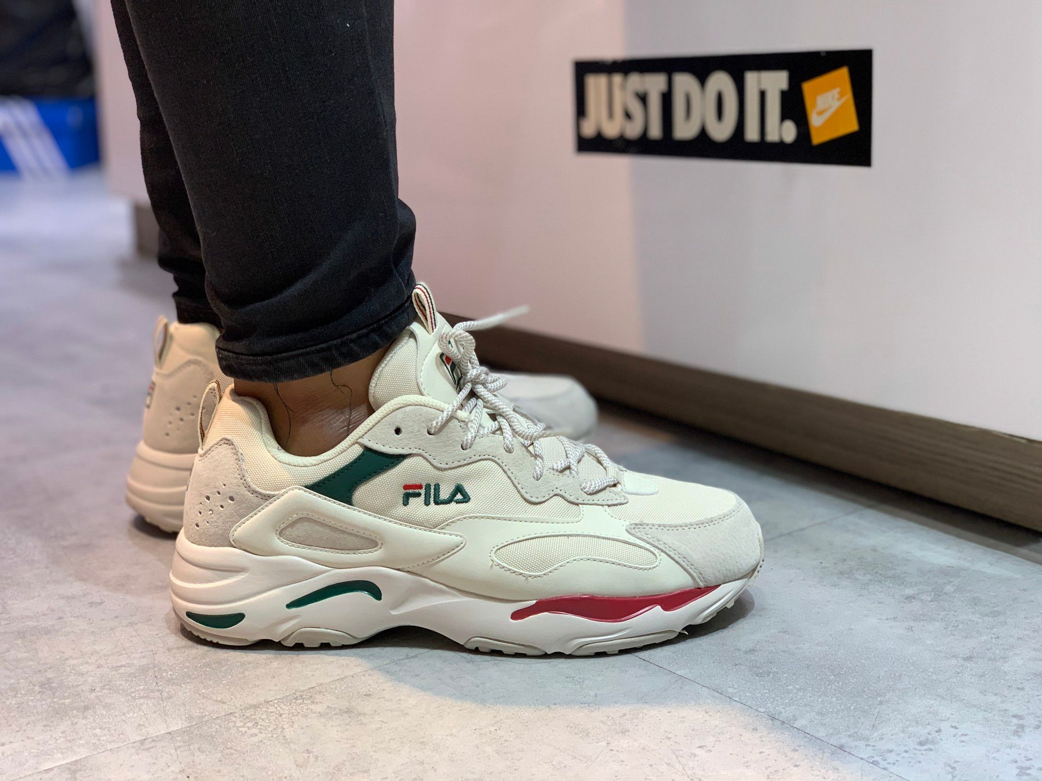 Fila ray green red hotsell