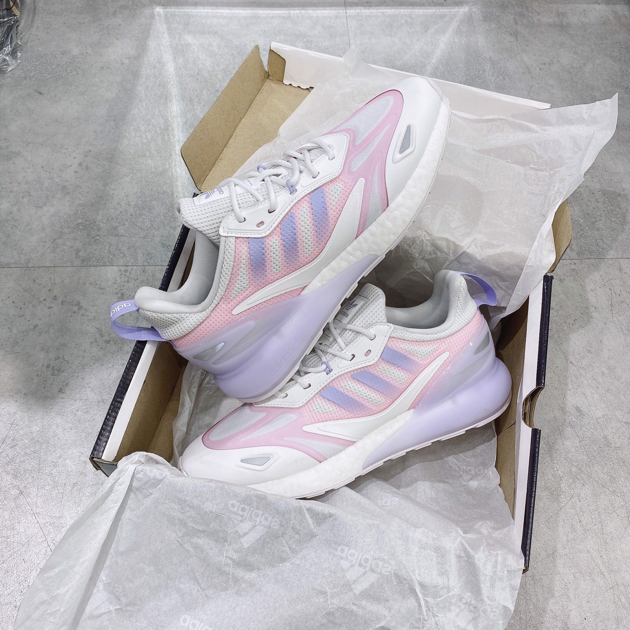  0157 - HÀNG CHÍNH HÃNG - GIÀY ADIDAS ZX2K SEASON MỚI NHẤT 2022 - *WHITE/VIOLET*- 2022** - Code: 