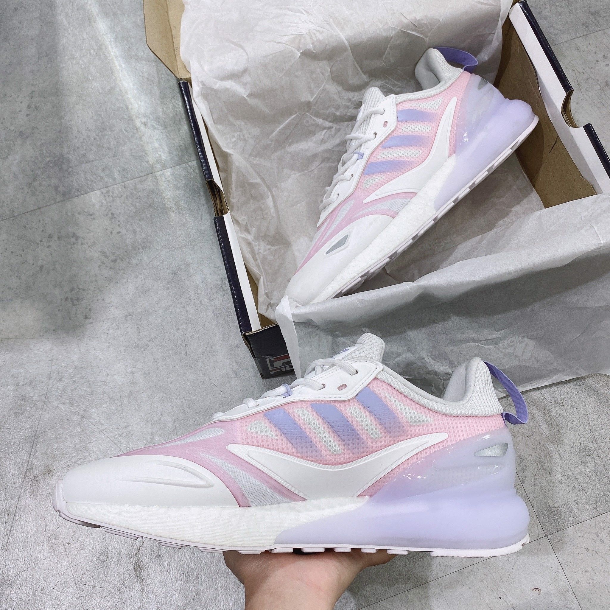  0157 - HÀNG CHÍNH HÃNG - GIÀY ADIDAS ZX2K SEASON MỚI NHẤT 2022 - *WHITE/VIOLET*- 2022** - Code: 