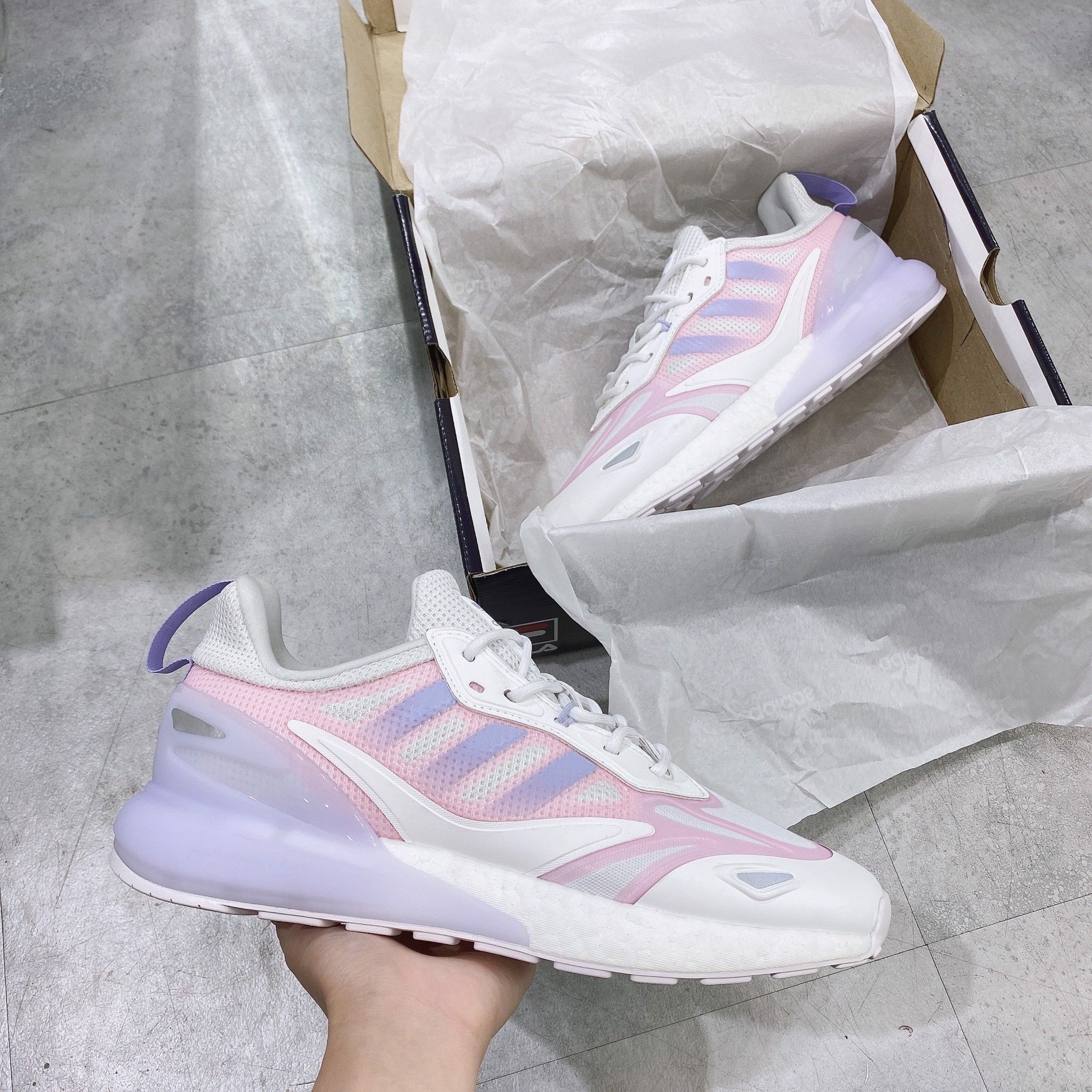  0157 - HÀNG CHÍNH HÃNG - GIÀY ADIDAS ZX2K SEASON MỚI NHẤT 2022 - *WHITE/VIOLET*- 2022** - Code: 