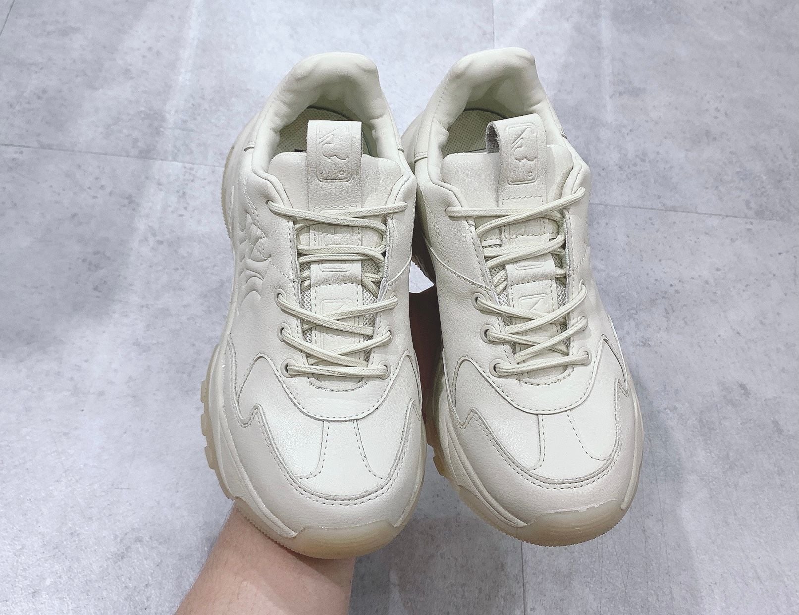  0261 - HÀNG CHÍNH HÃNG - GIÀY SNEAKER MLB CHUNKY LT NEW YORK YANKEES TRẮNG - * ĐẾ TRONG * - 2021** - Code: 32SHC9011 