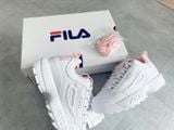  0448 - HÀNG CHÍNH HÃNG - GIÀY FILA DISRUPTOR CÁ MẬP - *WHITE/PINK* - Code: FS1HTA1074X WPK-1 