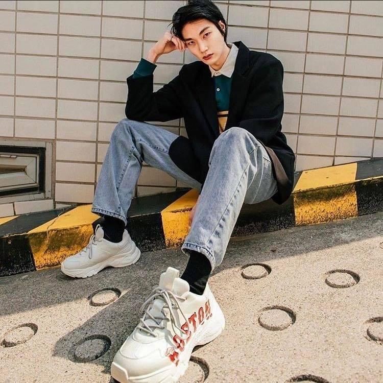  0359  - HÀNG CHÍNH HÃNG - GIÀY SNEAKER MLB BIG BALL CHUNKY BOSTON  - *WHITE RED* - Code: 32SHC2011 43I 