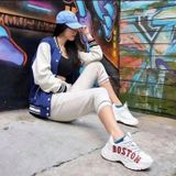  0359  - HÀNG CHÍNH HÃNG - GIÀY SNEAKER MLB BIG BALL CHUNKY BOSTON  - *WHITE RED* - Code: 32SHC2011 43I 