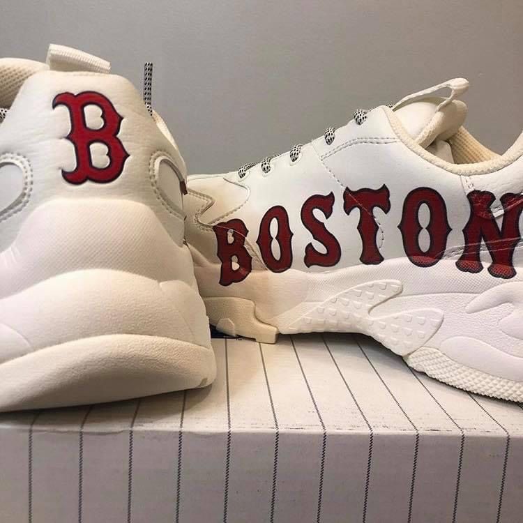  0359  - HÀNG CHÍNH HÃNG - GIÀY SNEAKER MLB BIG BALL CHUNKY BOSTON  - *WHITE RED* - Code: 32SHC2011 43I 