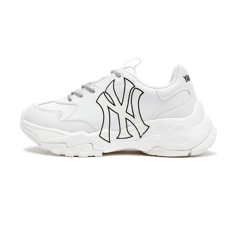  0348 - HÀNG CHÍNH HÃNG - GIÀY SNEAKER MLB BIG BALL CHUNKY NEW YORK  - *WHITE BLACK* - 2021** - Code: 32SHC1911 50I 