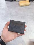  0077 - HÀNG CHÍNH HÃNG - VÍ COACH ĐỰNG THẺ + MỘT ÍT TIỀN  - *BLACK/NÂU* - 2021** - Code: 