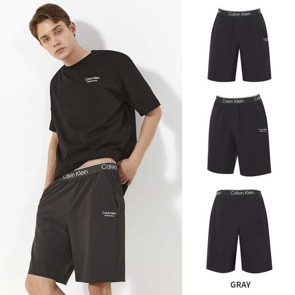  2708 - HÀNG CHÍNH HÃNG - QUẦN SHORT DÙ - CALVIN KLEIN - XÁM 