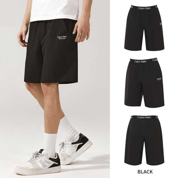  2709 - HÀNG CHÍNH HÃNG - QUẦN SHORT DÙ - CALVIN KLEIN - ĐEN 