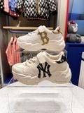  0795 - HÀNG CHÍNH HÃNG - GIÀY TRẺ EM MLB KID MONOGRAM MÀU BE ĐEN - *BLACK* - CODE: 7ASHCM11N 