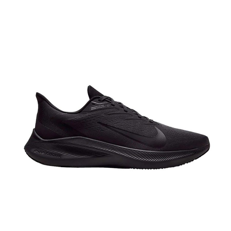  0071 - HÀNG CHÍNH HÃNG - GIÀY NIKE AIR ZOOM WINFLO 7 - TRIPLE BLACK - *ALL BLACK* - 2021** - Code: CJ0291-001 