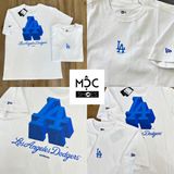 0857 - HÀNG CHÍNH HÃNG - ÁO THUN NEW ERA - LOGO 3D LOS ANGELES TRẮNG - *WHITE* - CODE: 13470987 