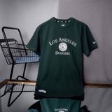  0761 - HÀNG CHÍNH HÃNG - ÁO THUN NEW ERA - LOS ANGELES RÊU - *DEEP GREEN* - Code: 12354490 