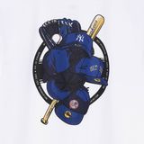  0012 - HÀNG CHÍNH HÃNG - ÁO THUN NEW ERA - NY BÓNG CHÀY *WHITE*  - 2021** 