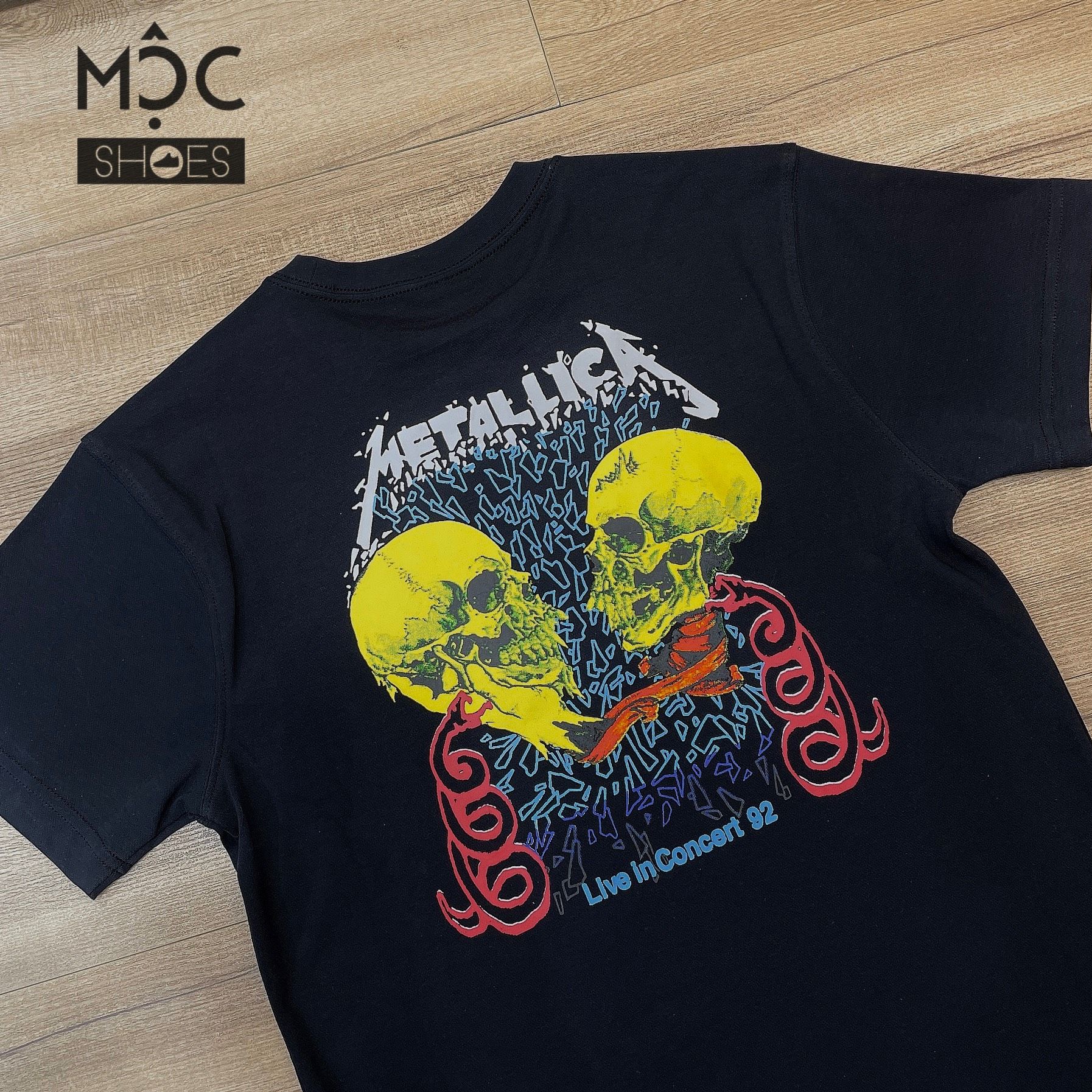  0693 - HÀNG CHÍNH HÃNG - ÁO THUN NEW ERA - METALLICA SCARRY GUY SAD BUT TRUE ĐEN - *BLACK* - Code: 13338172 