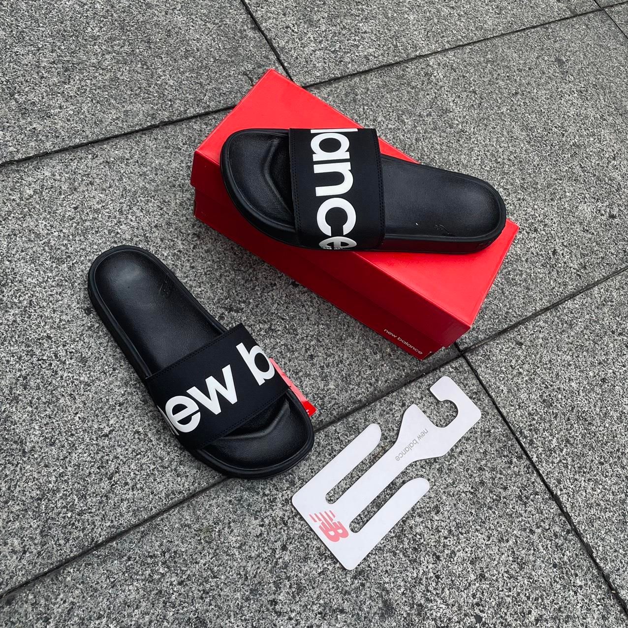  0299 - HÀNG CHÍNH HÃNG - DÉP NEW BALANCE - *BLACK* - 2022** - Code: SMF200BK 