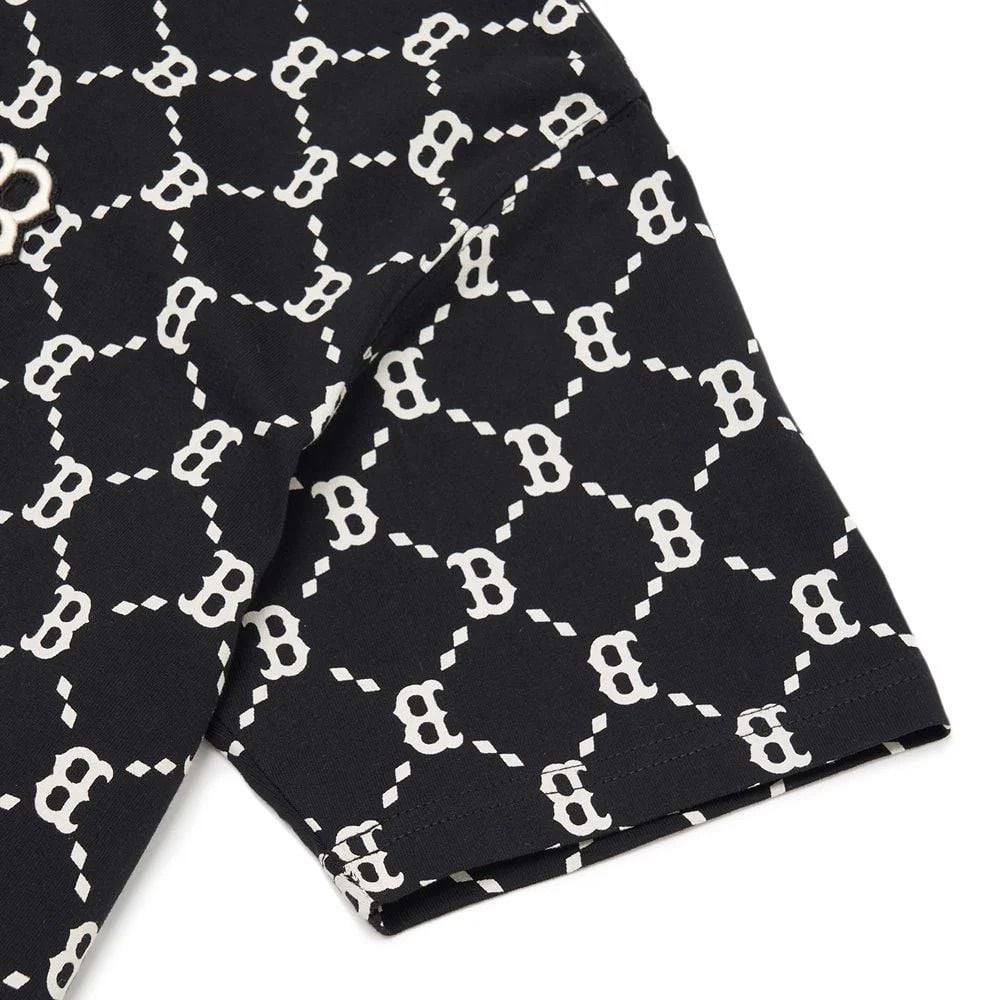  0919 - HÀNG CHÍNH HÃNG - ÁO THUN MLB MONOGRAM - B ĐEN [BLACK] 