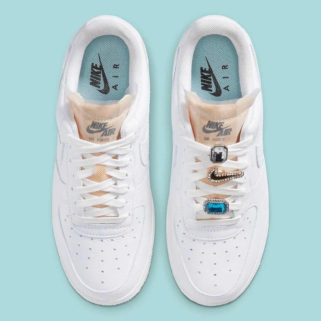  1054 - HÀNG CHÍNH HÃNG - GIÀY NIKE AIR FORCE 1 LOW BLING BLING - * TRẮNG * - CODE : CZ8101-100 