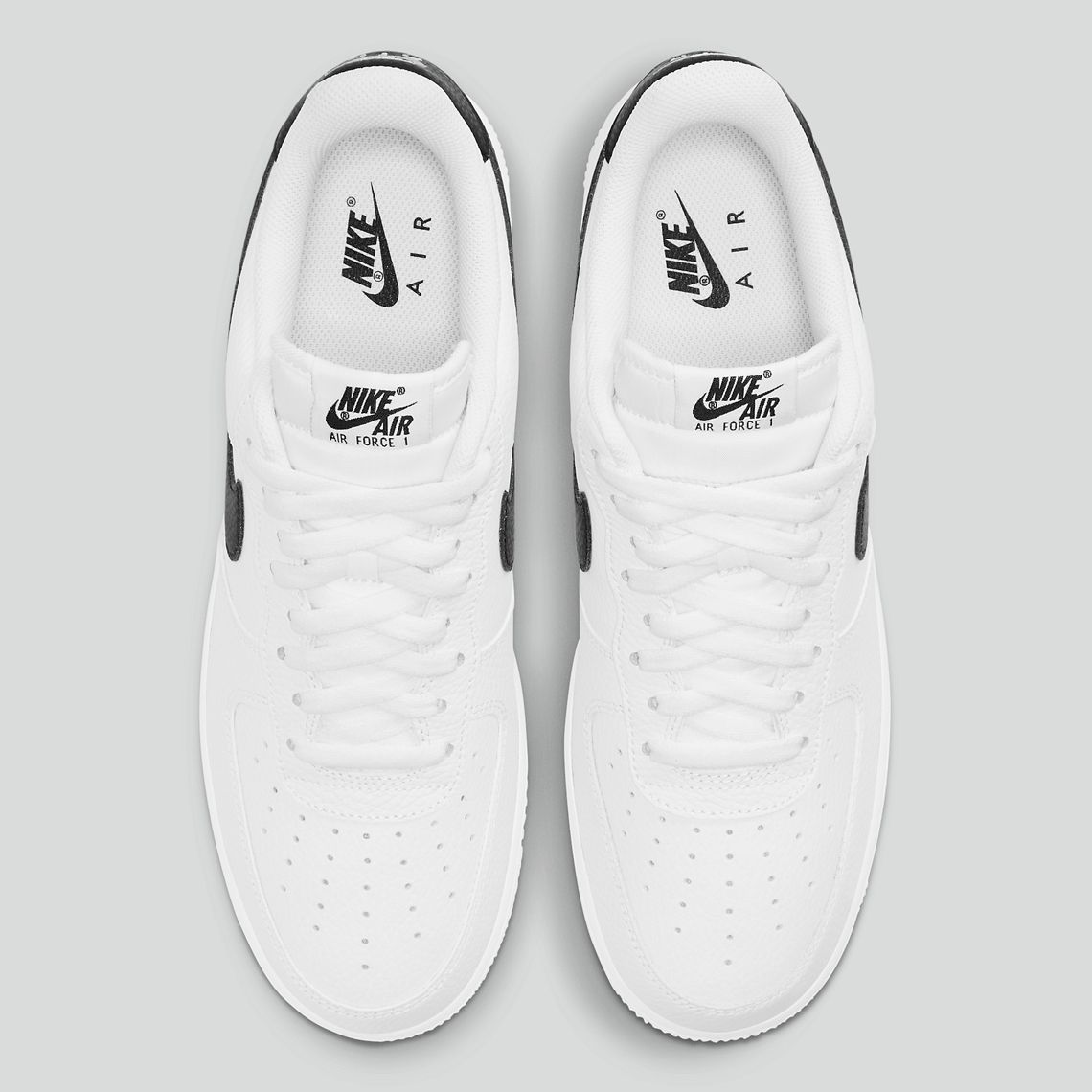  0109 - HÀNG CHÍNH HÃNG - GIÀY NIKE AIR FORCE 1 TRẮNG - SWOOSH ĐEN  - *WHITE/BLACK LOGO* - 2021** - Code: CT2302-100 