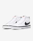  0407 - HÀNG CHÍNH HÃNG - GIÀY NIKECOURT LEGACY CANVAS MID TRẮNG- *BLACK/WHITE* - Code: DD0162-100 