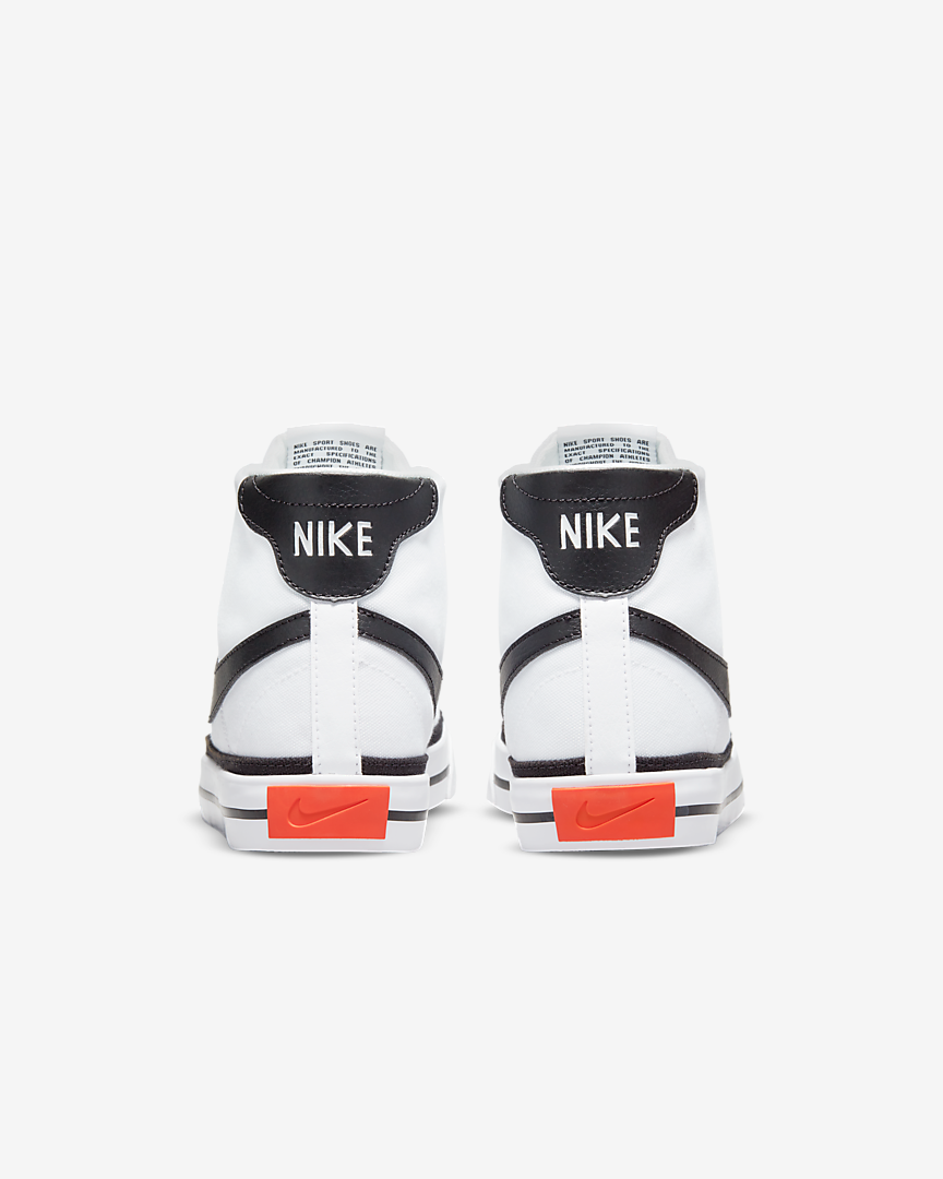  0407 - HÀNG CHÍNH HÃNG - GIÀY NIKECOURT LEGACY CANVAS MID TRẮNG- *BLACK/WHITE* - Code: DD0162-100 