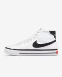  0407 - HÀNG CHÍNH HÃNG - GIÀY NIKECOURT LEGACY CANVAS MID TRẮNG- *BLACK/WHITE* - Code: DD0162-100 