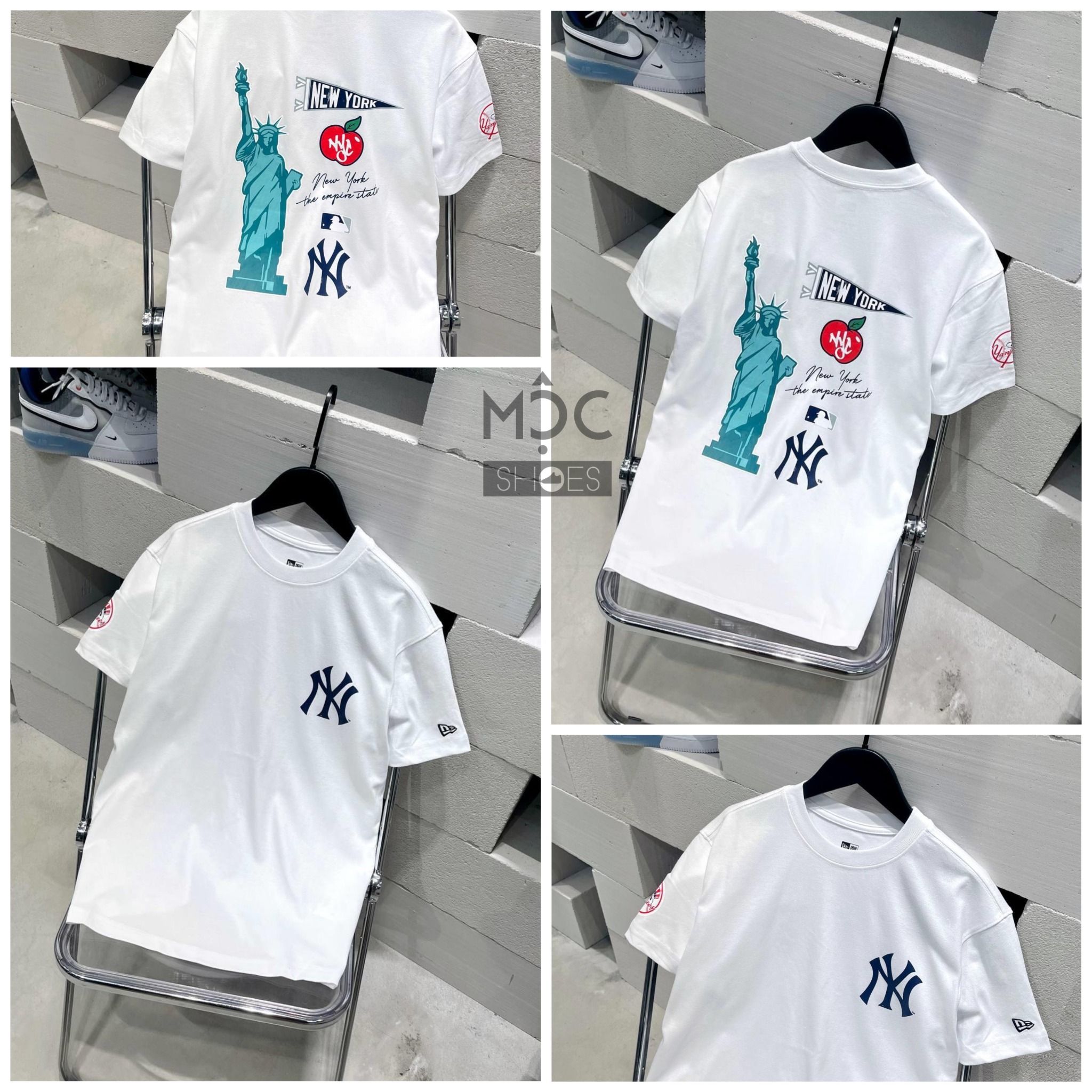  0465 - [CHÍNH HÃNG]  ÁO THUN NEW ERA - Nữ Thần Tự Do *TRẮNG* - Code: 12866556 